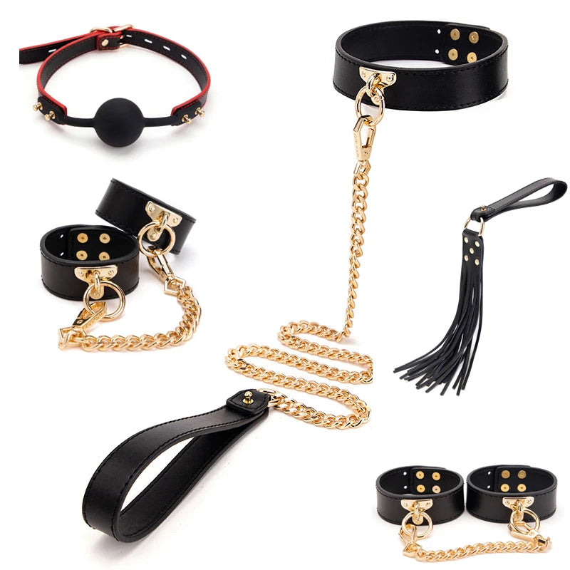 kits de bondage BDSM, conjunto de contenção, brinquedos sexuais adultos para mulheres e casais