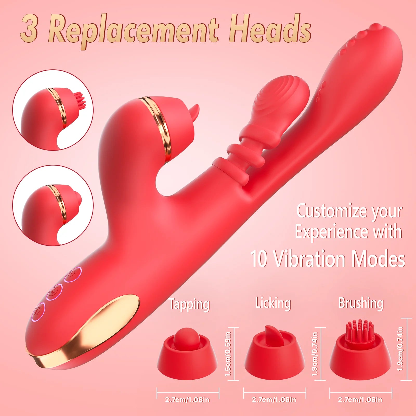 NOVO Vibrador 5 em 1 Climax em formato de dedo para mulheres, 3 Estimulador de clitóris