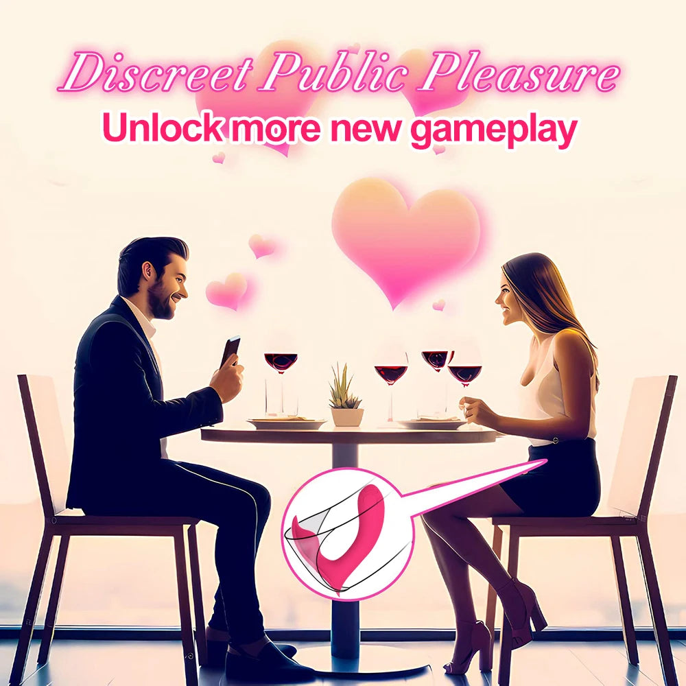 Vibrador Bluetooth Vestível Ponto G Massageador Clitoris