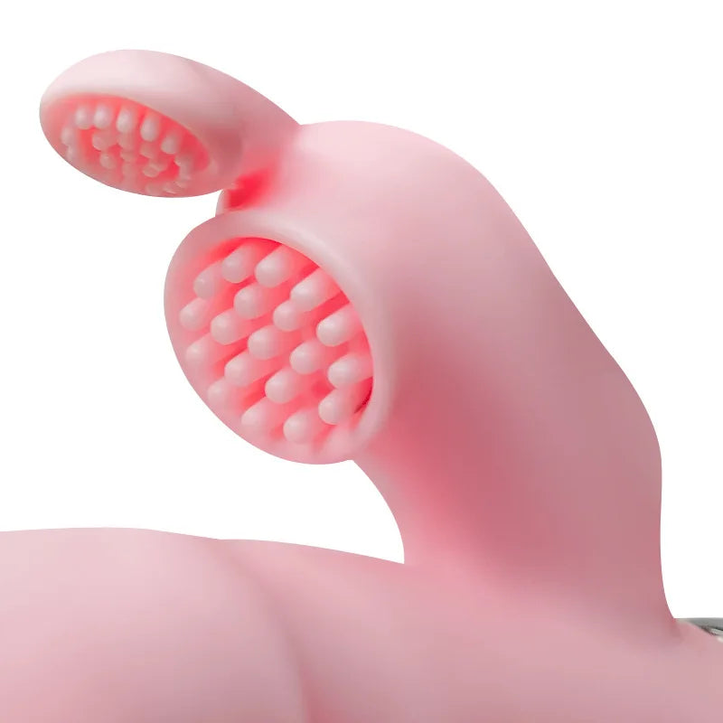 LicklIp 3 em 1 vibrador coelho lambedor, vara dupla masturbação anal e clitóris