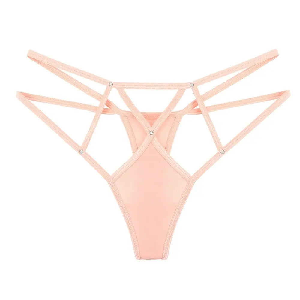 Women Lace Panties Thongs Pearl Pendant Lace Embroidery G-String T-Back Briefs Underwear Adjustable Ladies Panties Sexy Lingerie
