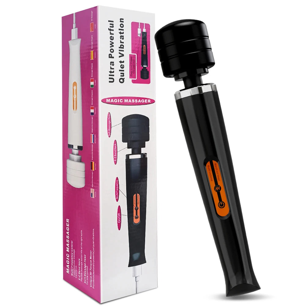 Massageador Corporal Big AV Vibração Forte Estimulador de Clitóris e Ponto G Vibrador Varinha Mágica