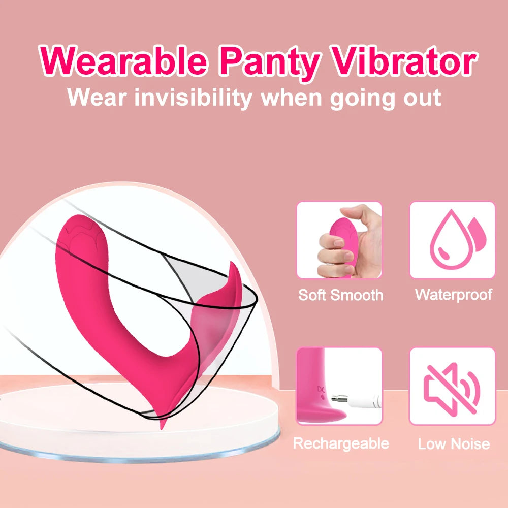 Vibrador Bluetooth Vestível Ponto G Massageador Clitoris
