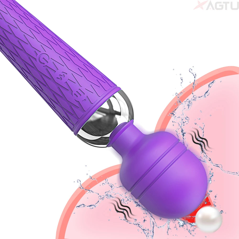 Massageador Corporal Big AV Vibração Forte Estimulador de Clitóris e Ponto G Vibrador Varinha Mágica