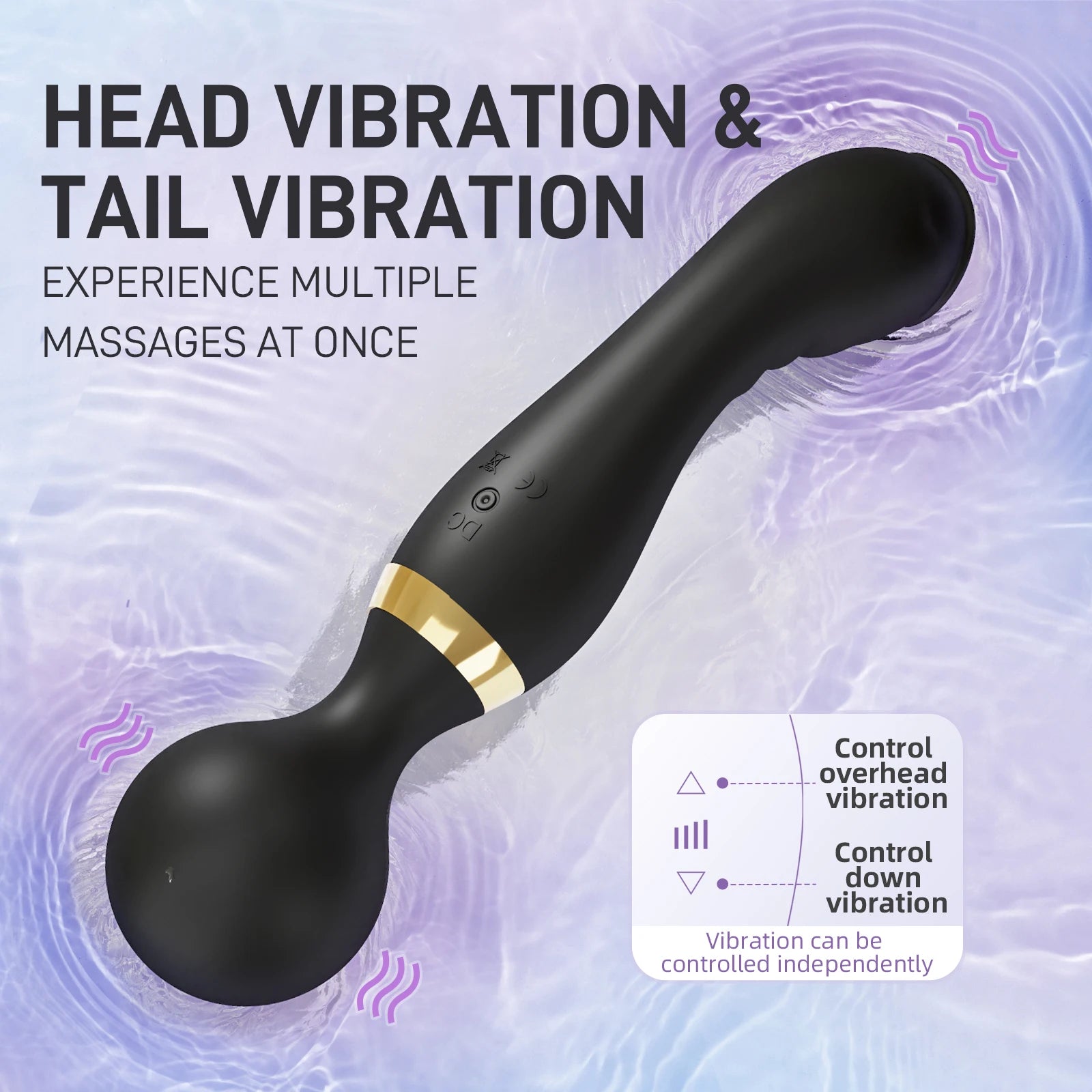 Vibrador AV Magic Wand potente de 20 velocidades, estimulador de clitóris e massageador de ponto G