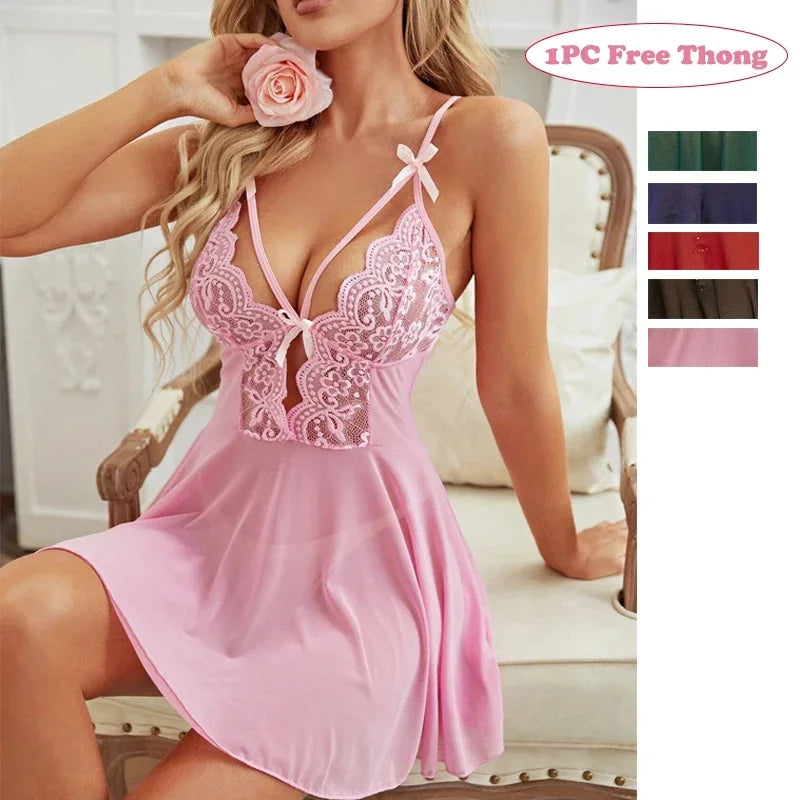 Camisola de renda sexy