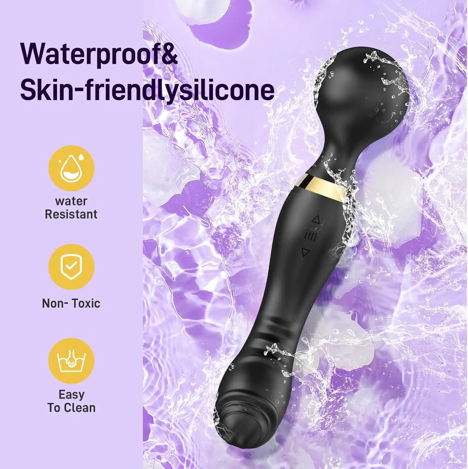 Vibrador AV Magic Wand potente de 20 velocidades, estimulador de clitóris e massageador de ponto G