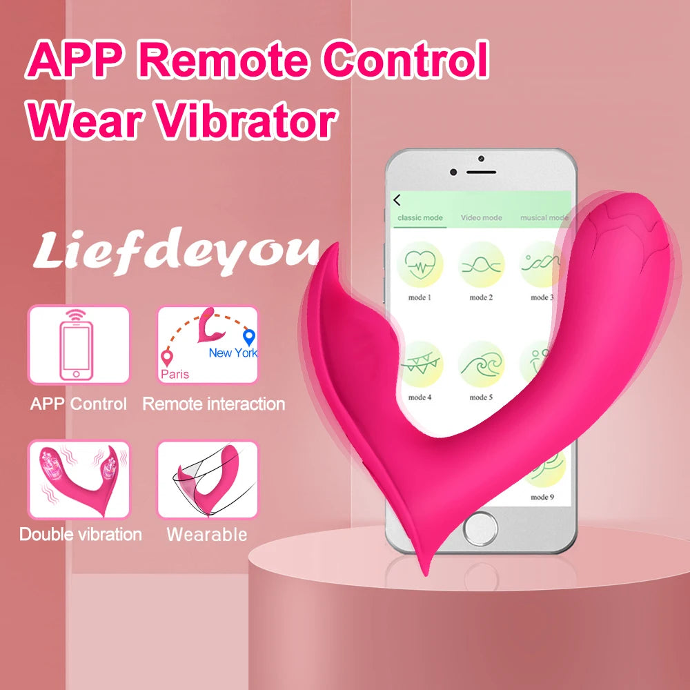 Vibrador Bluetooth Vestível Ponto G Massageador Clitoris