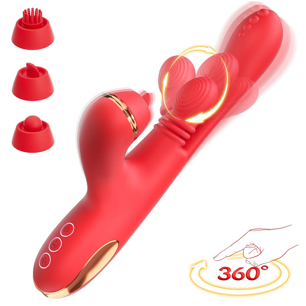 NOVO Vibrador 5 em 1 Climax em formato de dedo para mulheres, 3 Estimulador de clitóris