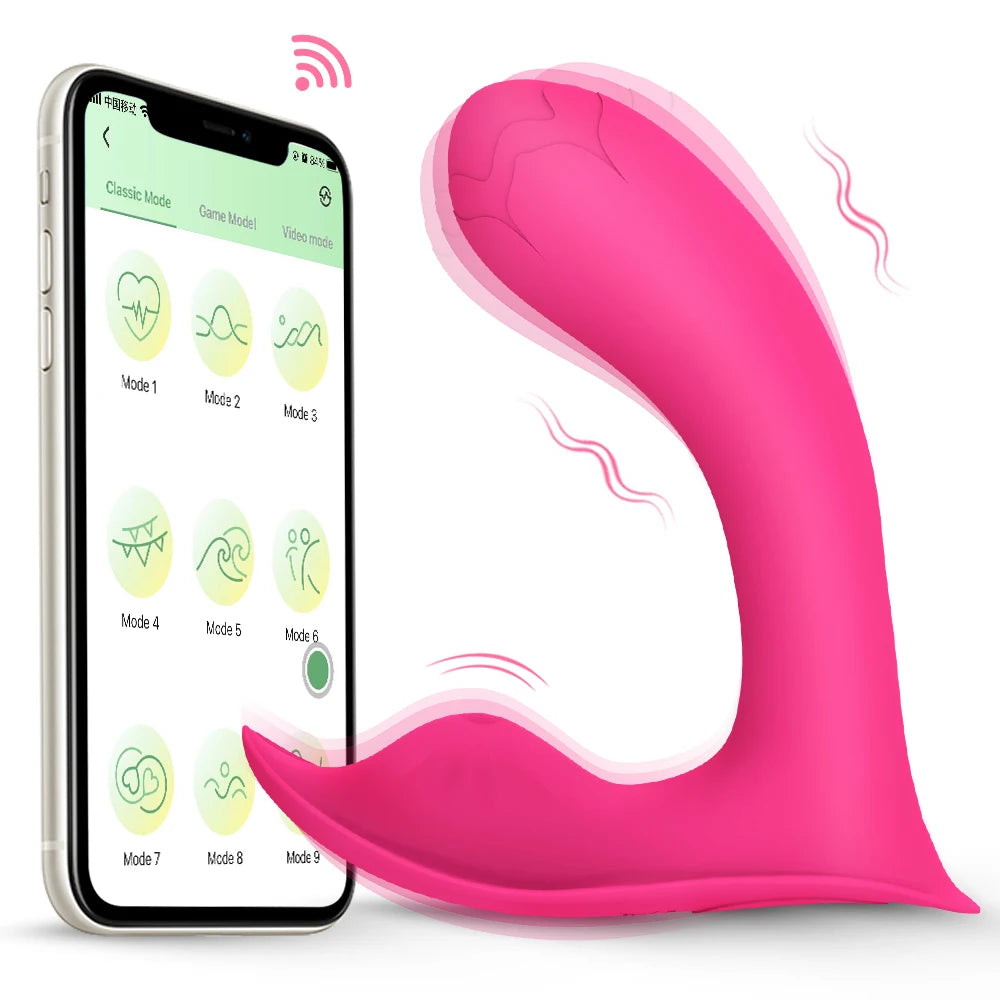 Vibrador Bluetooth Vestível Ponto G Massageador Clitoris