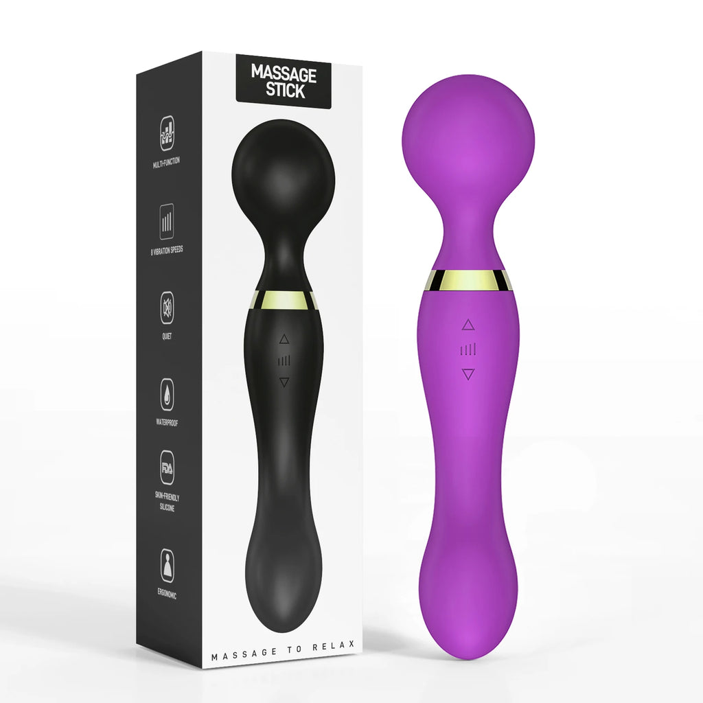 Vibrador AV Magic Wand potente de 20 velocidades, estimulador de clitóris e massageador de ponto G