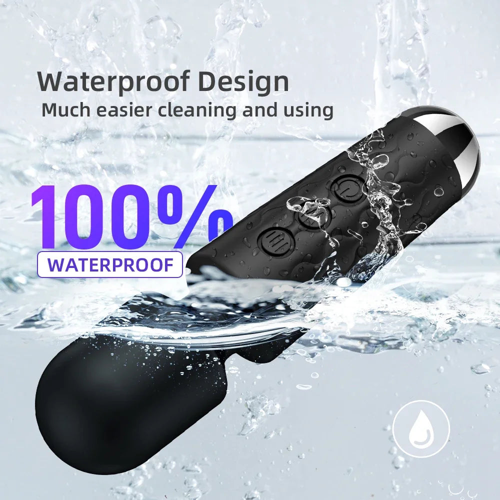 Vibrador AV potente de 20 velocidades, estimulador de mamilo, ponto G, clitóris, varinha mágica, dildo