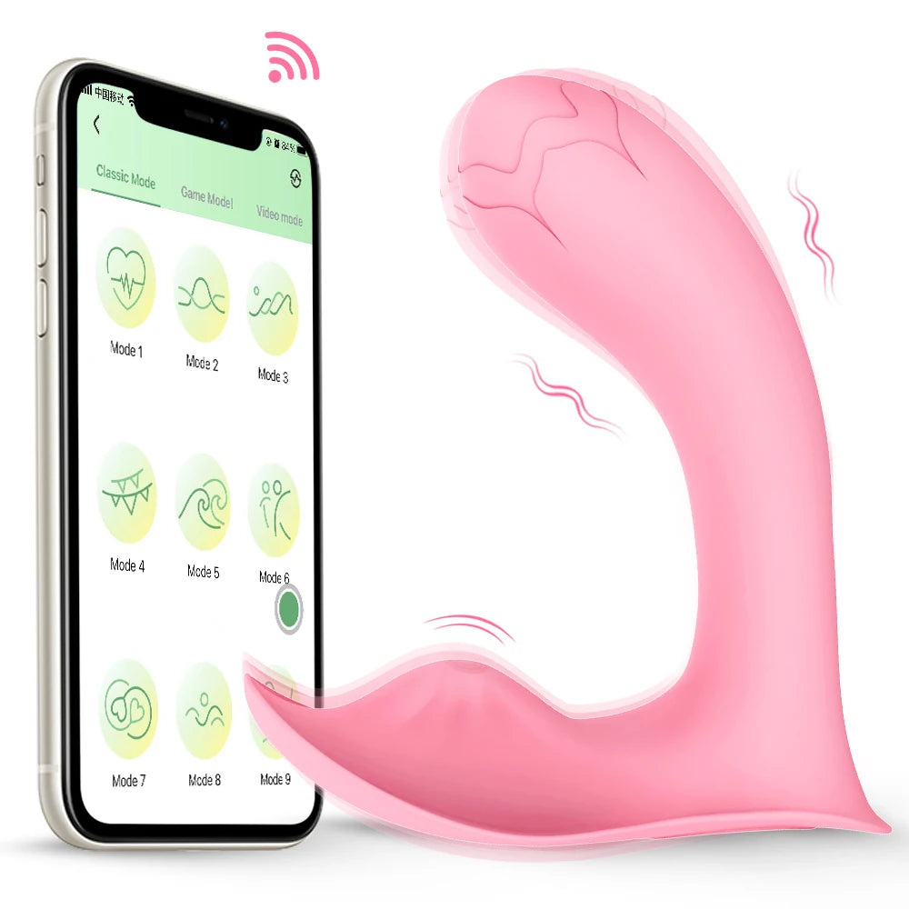 Vibrador Bluetooth Vestível Ponto G Massageador Clitoris