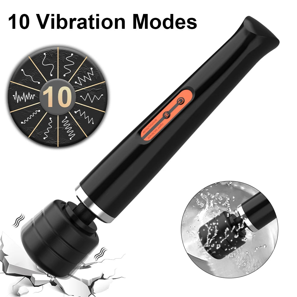 Massageador Corporal Big AV Vibração Forte Estimulador de Clitóris e Ponto G Vibrador Varinha Mágica