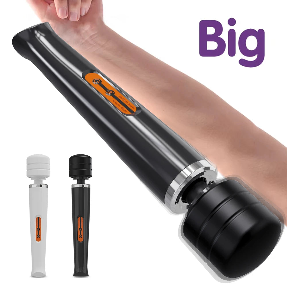Massageador Corporal Big AV Vibração Forte Estimulador de Clitóris e Ponto G Vibrador Varinha Mágica