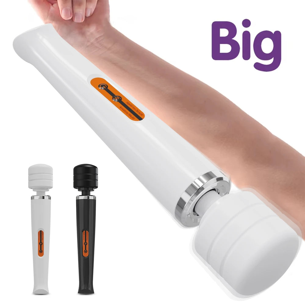 Massageador Corporal Big AV Vibração Forte Estimulador de Clitóris e Ponto G Vibrador Varinha Mágica