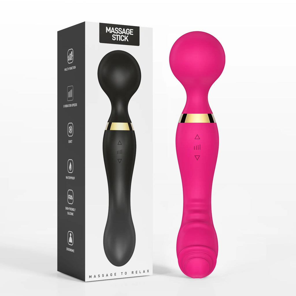 Vibrador AV Magic Wand potente de 20 velocidades, estimulador de clitóris e massageador de ponto G