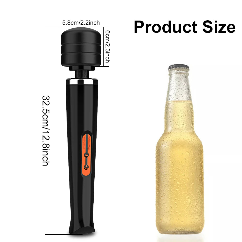 Massageador Corporal Big AV Vibração Forte Estimulador de Clitóris e Ponto G Vibrador Varinha Mágica